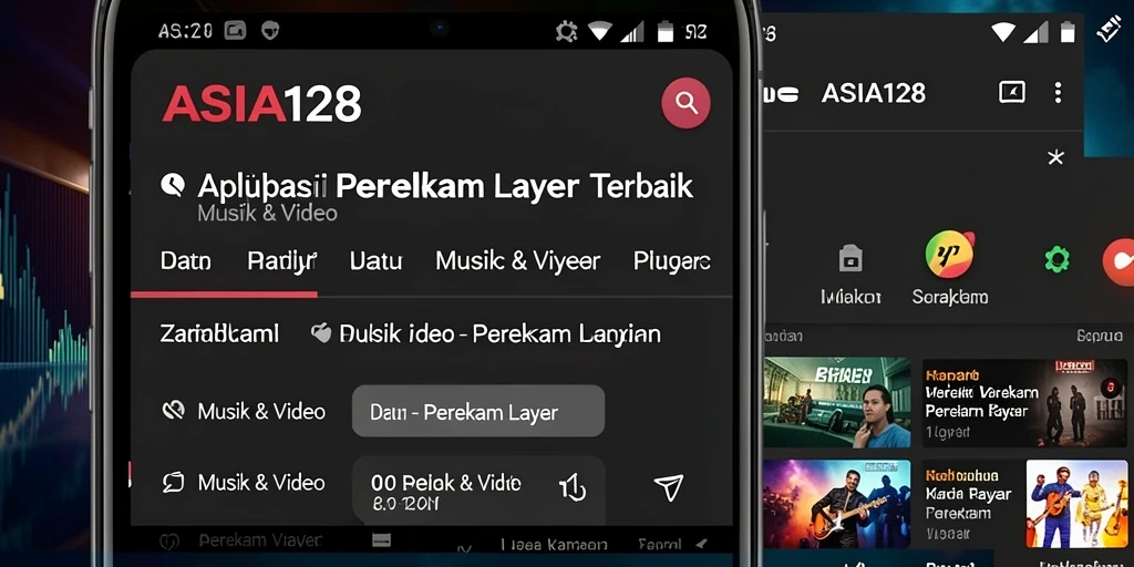 Antarmuka ASIA128 yang sederhana dan elegan untuk perekaman layar.