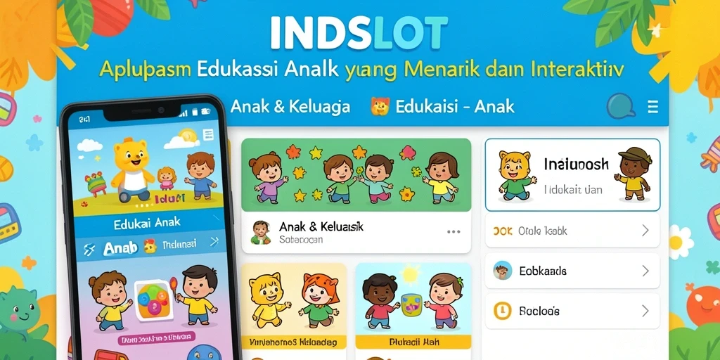 Tampilan antarmuka Edukasi Anak yang menarik dan interaktif.