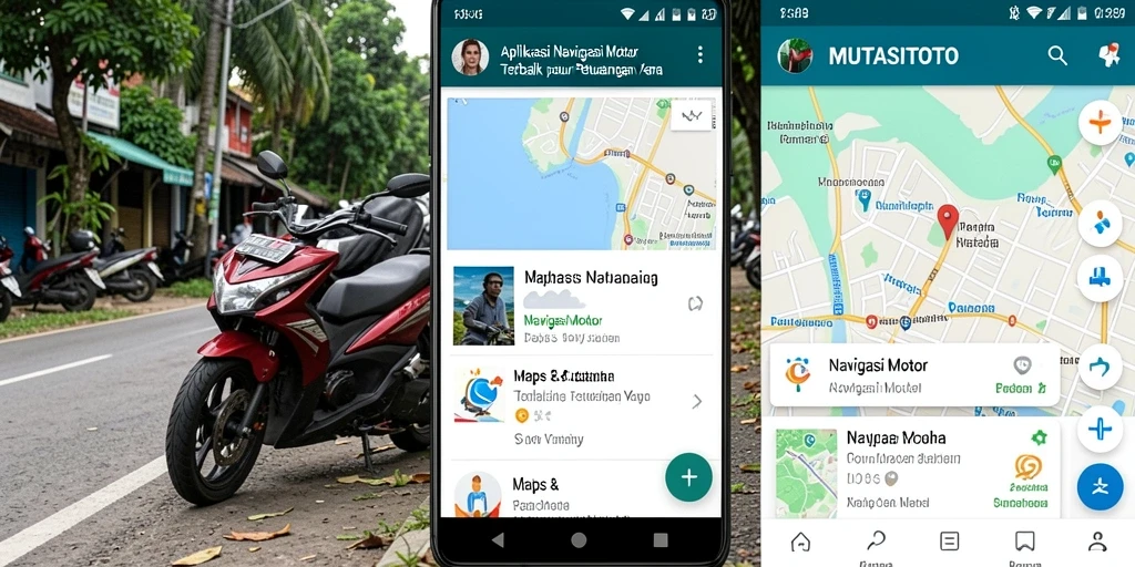 Antarmuka pengguna MUTASITOTO dengan fitur Navigasi Motor yang lengkap.