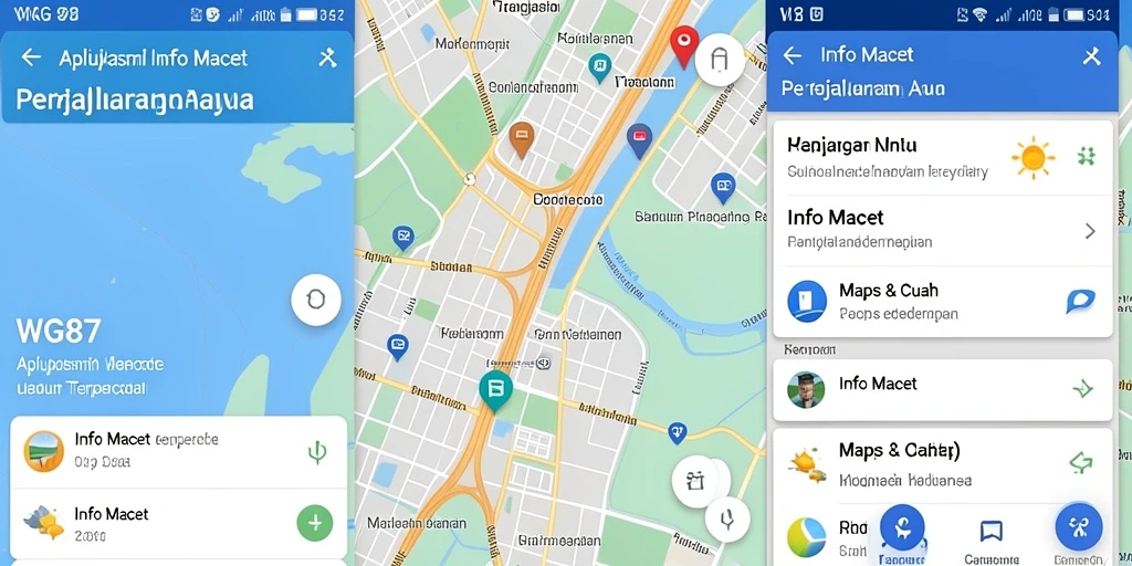 Tampilan antarmuka aplikasi Info Macet WG87 yang modern dan informatif.