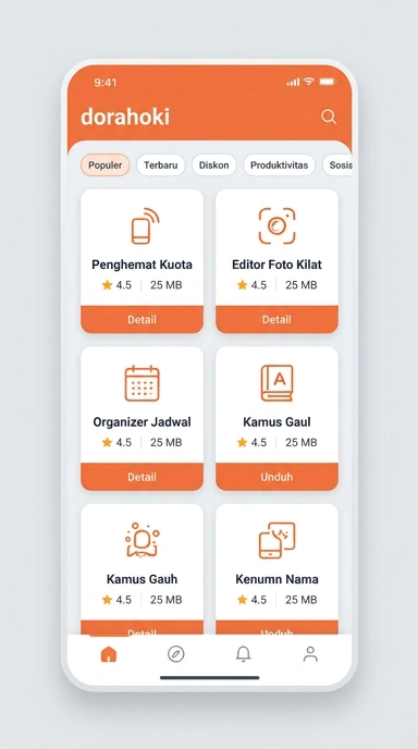 Aplikasi Populer & Kanal Uji di dorahoki — Temukan Semua di Sini!